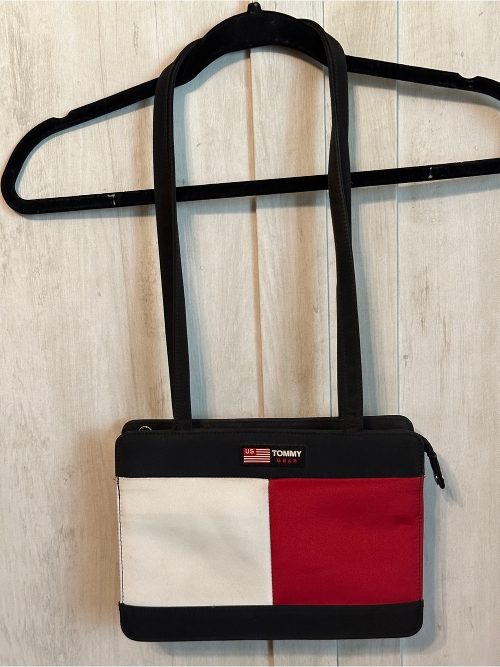 Tommy Hilfiger Tommy Gear US Y2K Dark Blue White Red Sports Vintage Shoulder Bag